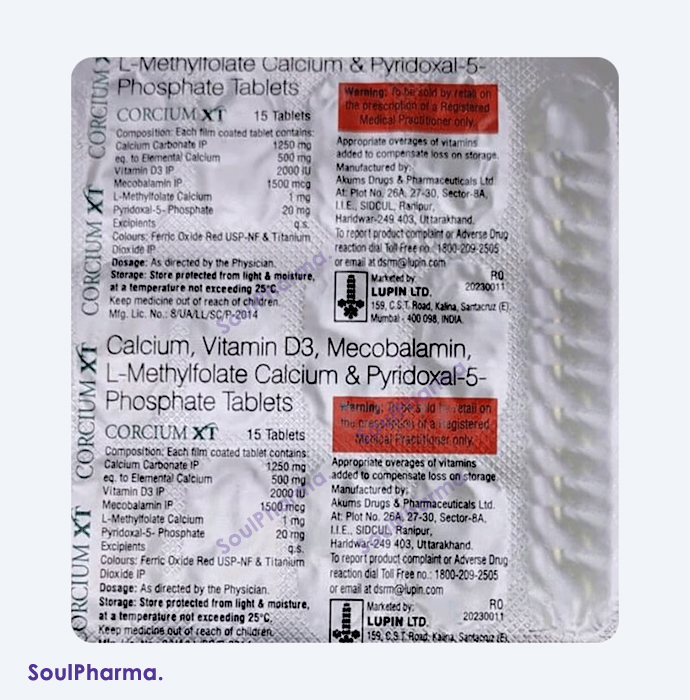 Corcium XT Tablet (Strip of 15 Tablets)